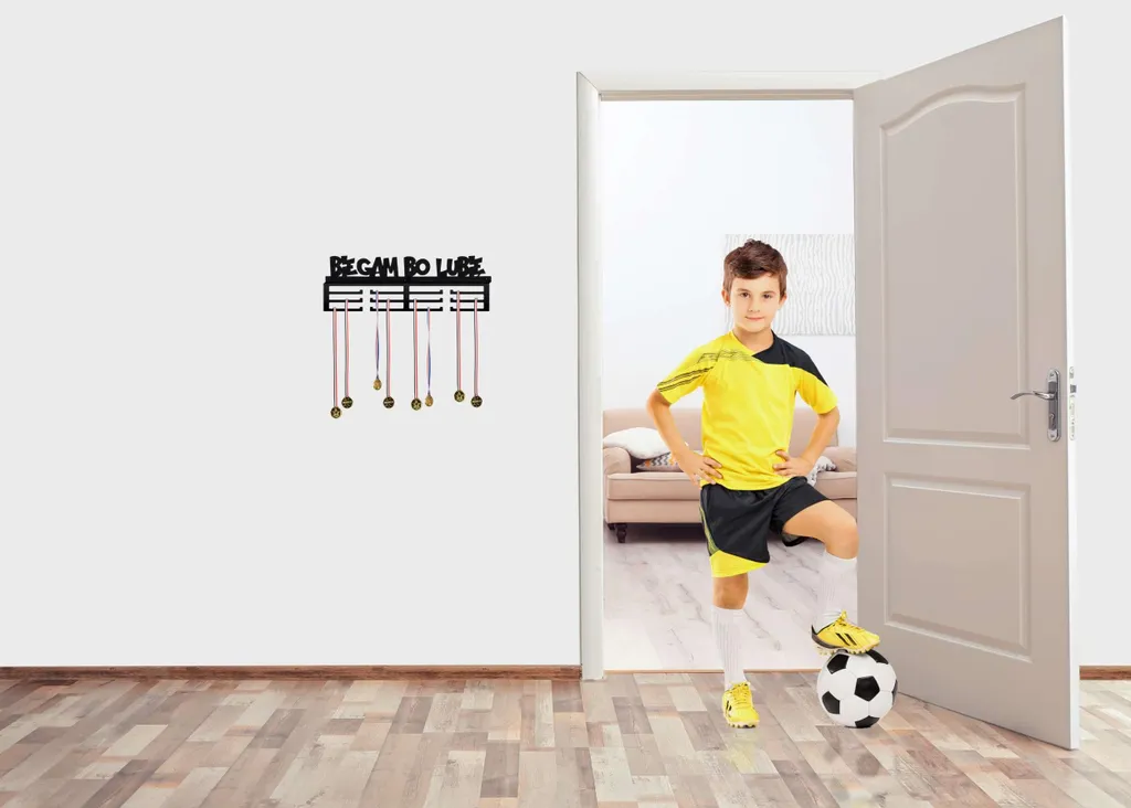 Support médailles de course à pied mural en métal - Design Running - 5