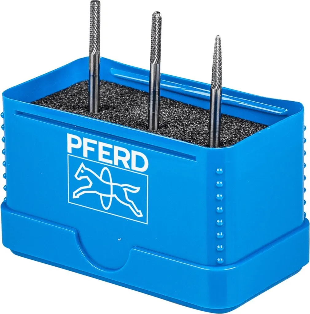 PFERD Jeu de 3 Petites Fraises Carbure de Tungstène MICRO ø 3mm Finition