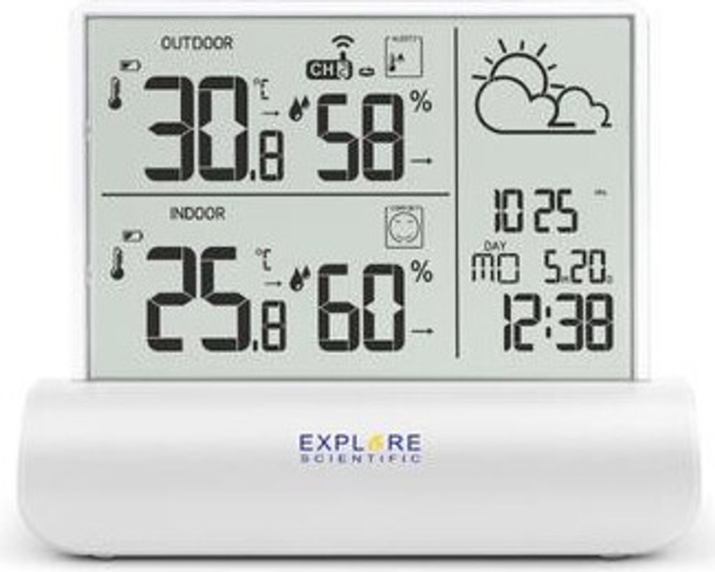 Explore Scientific WSH4501 Weiß LCD