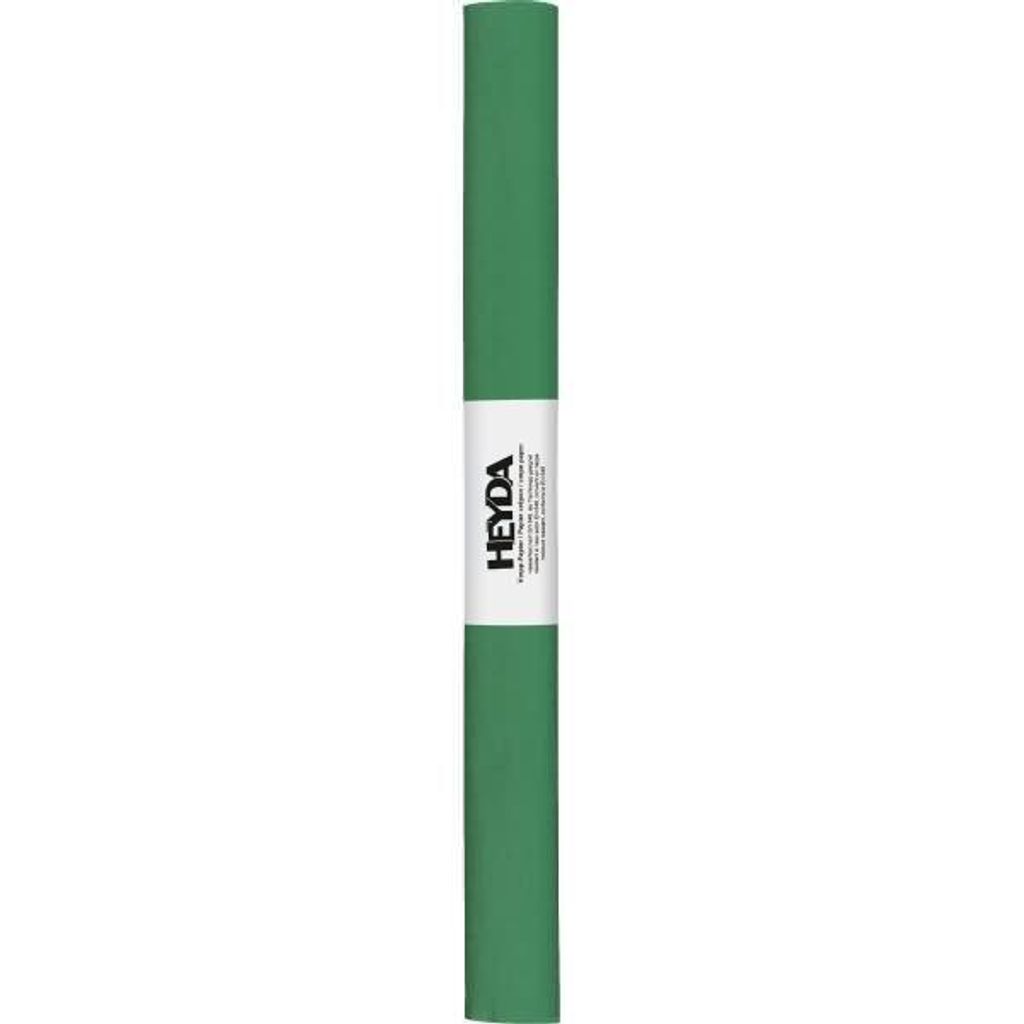 HEYDA 203310059 Krepp-Papier-Rollen farbfest 50 x 250 cm dunkelgrün