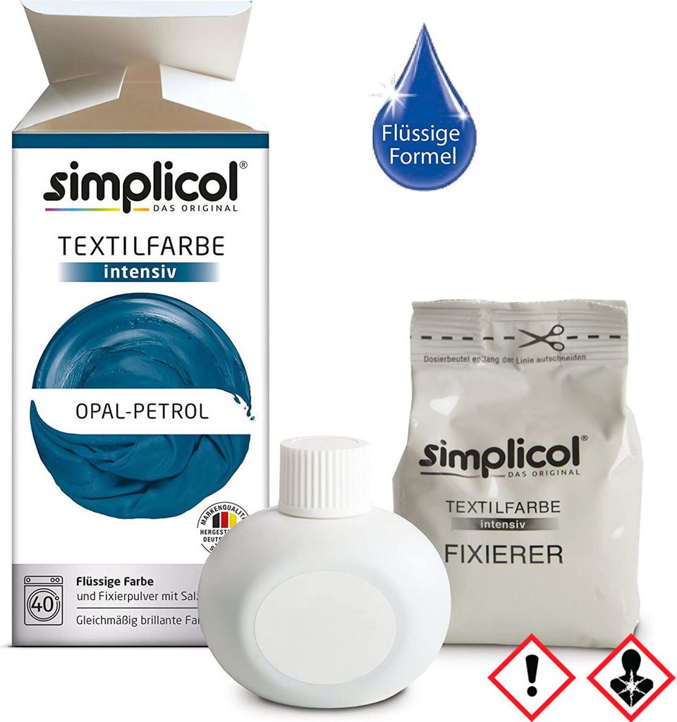 Simplicol Textilfarbe intensiv all in 1 Flüssig in Opal Produktbild 