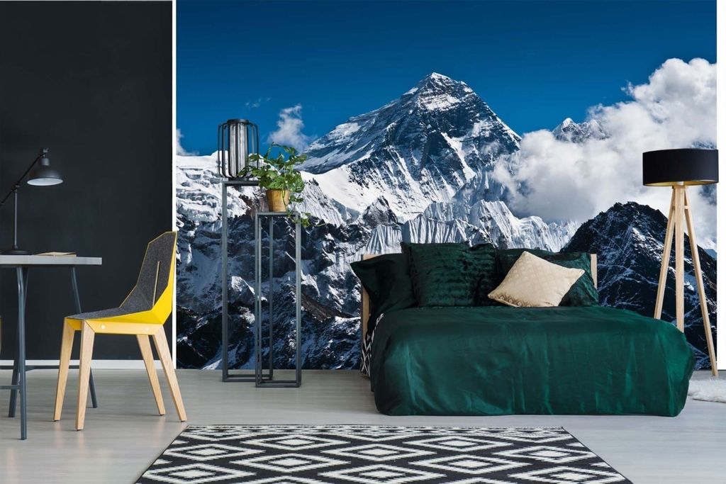 Vlies Fototapete HIMALAYA GEBIRGE 375 x 250 cm (inkl. Kleister) - Vlies Tapete, Wandtapete, Wandbilder - Tapete für Wohnzimmer Schlafzimmer, Büro...