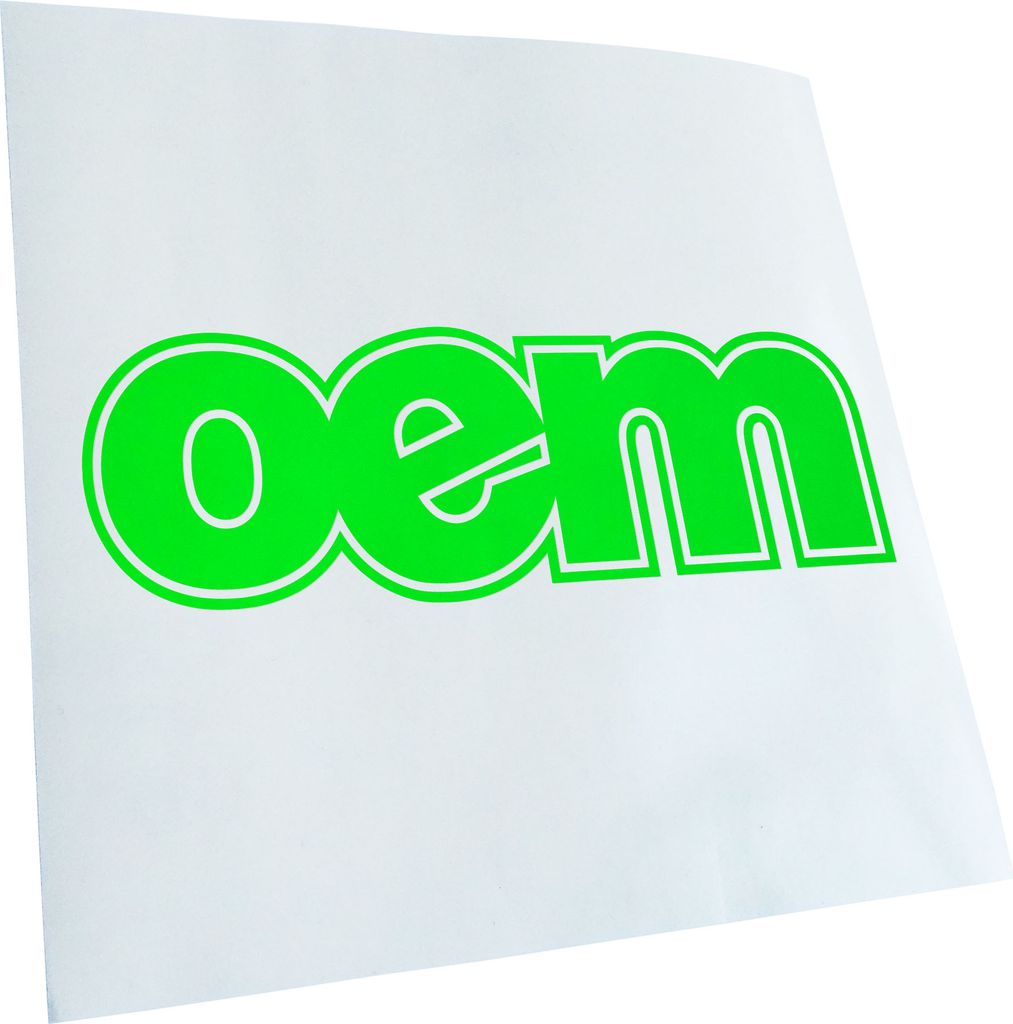 Kiwistar - Autoaufkleber - OEM Style Heckscheibenaufkleber - Aufkleber für Auto Kfz Fahrrad, LKW, Truck Mofa