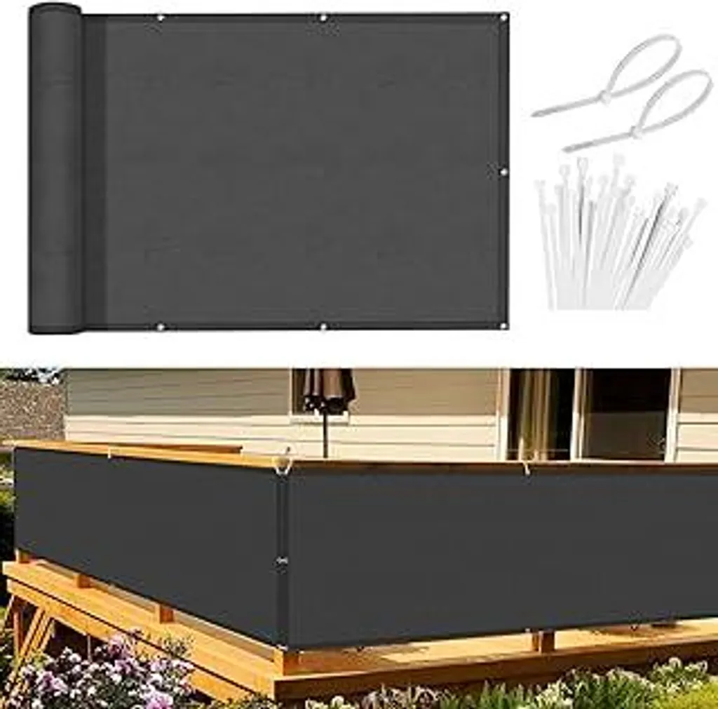Sunnylaxx Frangivisto Balcone Antracite 90x1000 cm - Protezione UV e Privacy