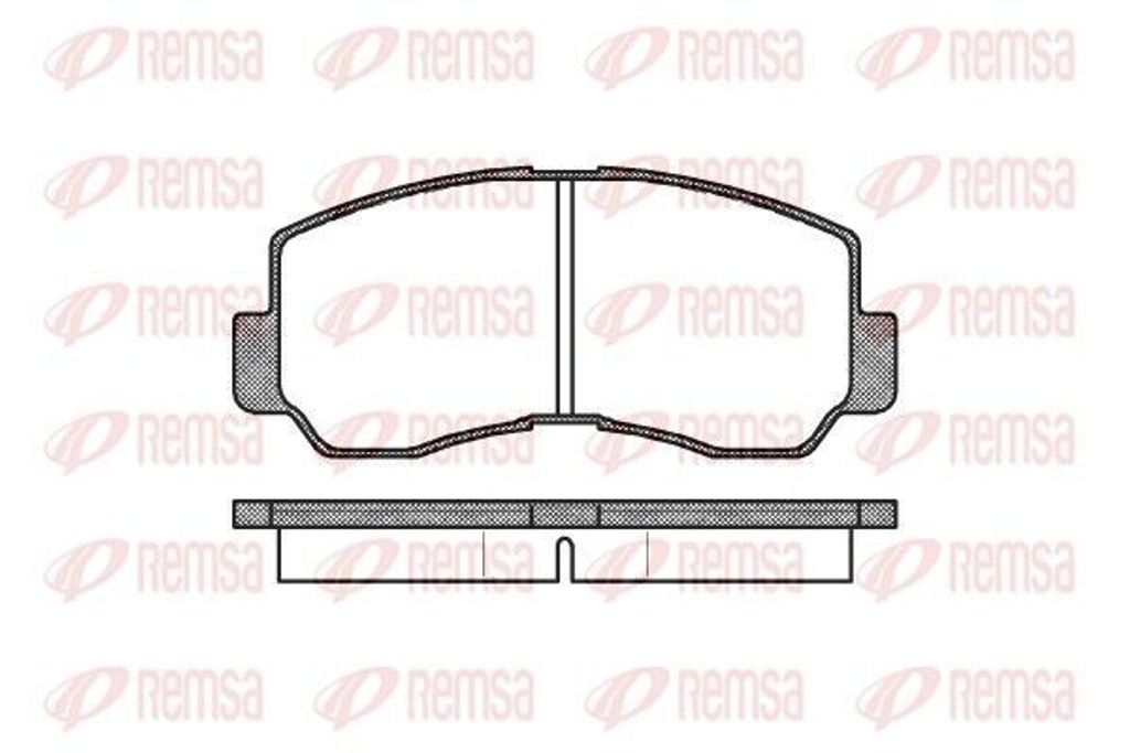 REMSA Bremsbeläge Satz Vorne Bremsklötze für TOYOTA CELICA Coupe (RA4, TA4) 0094.40