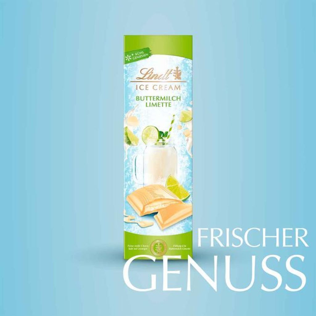 Lindt Ice Cream Buttermilch-Limette Weiße Schokolade 100g
