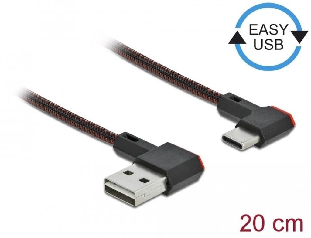 Câble Delock EASY-USB 2.0 : connecteur de type A vers Image du produit 