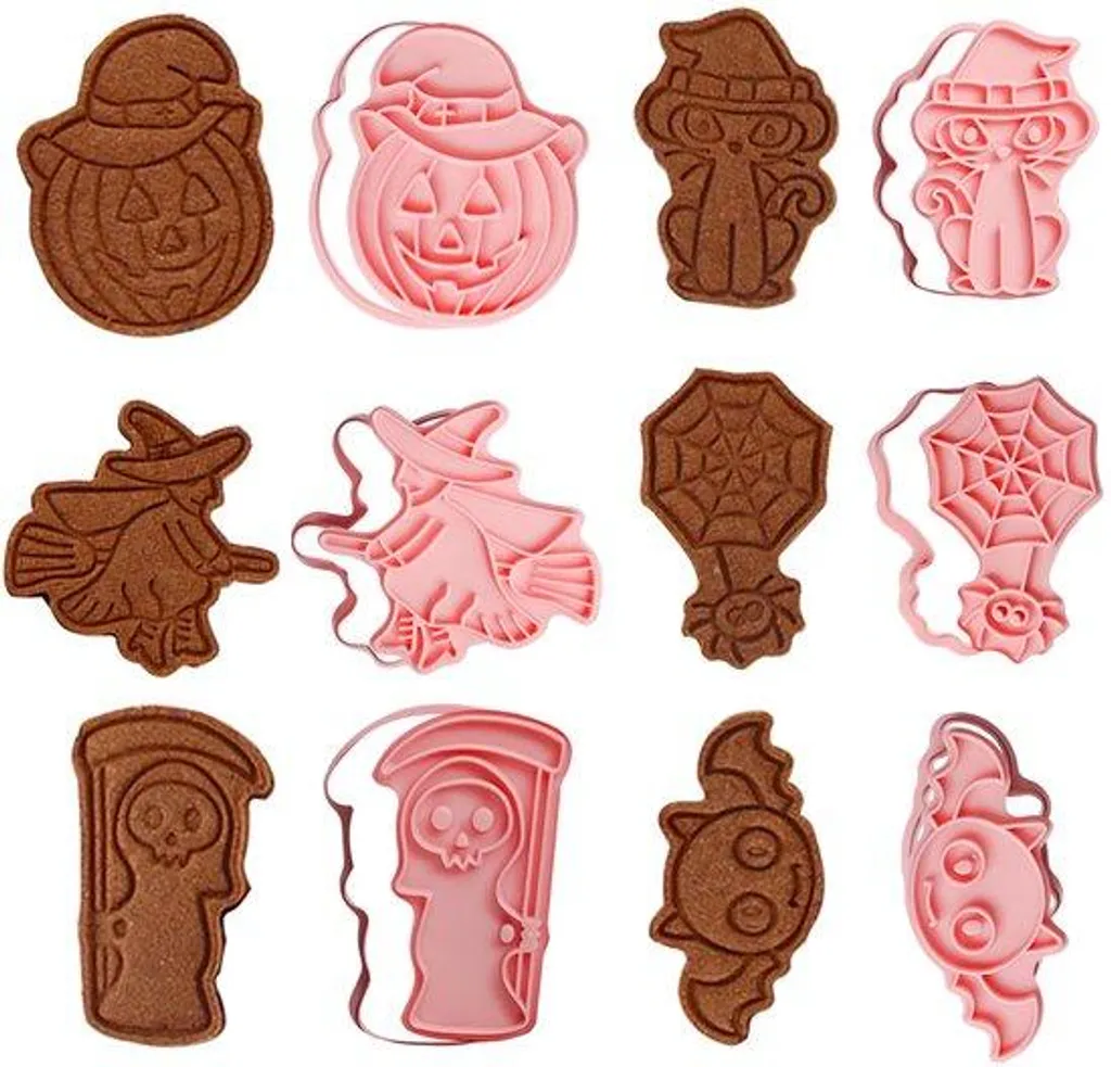 Spatules à biscuits Halloween lot de 6 pièces avec manches ergonomiques