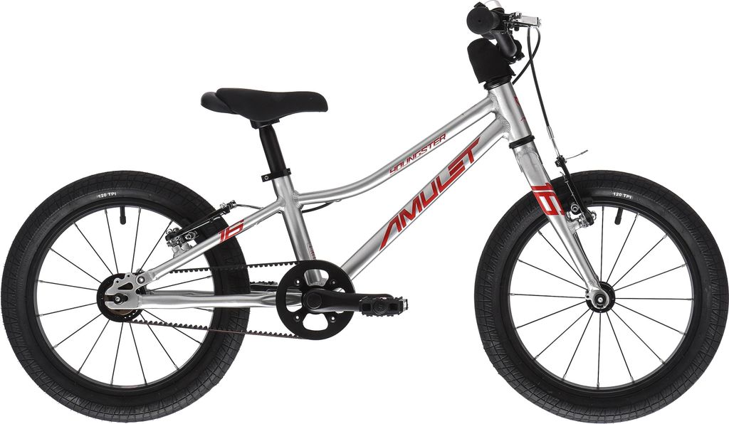 AMULET AMULET 16 Youngster belt, alu brushed transparent/red, 2025 Velikost 16