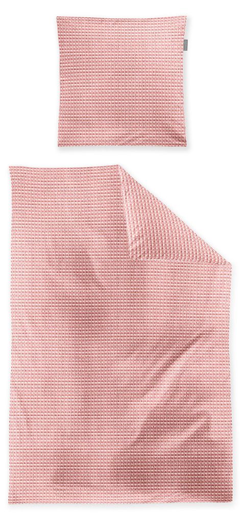 Irisette Bettwäsche rot 1x 135x200 cm + 1x 80x80 cm Produktbild 