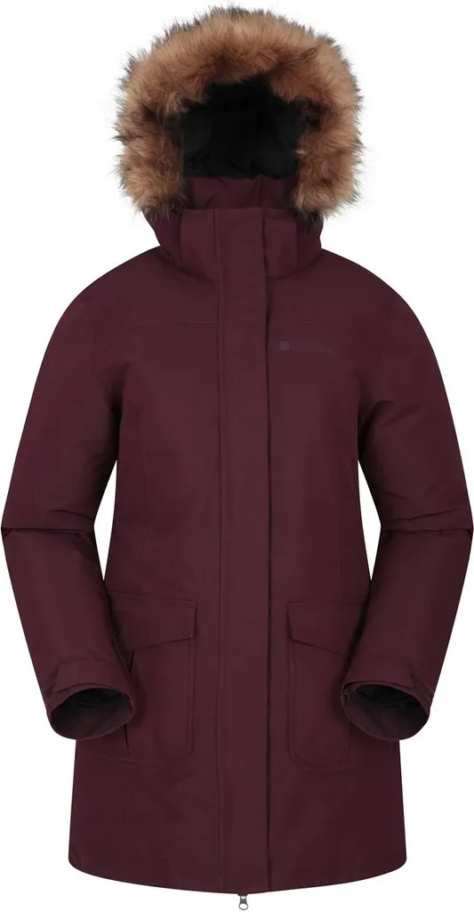 Doudoune femme bordeaux contre le froid Tarka II chaude et coupe-vent