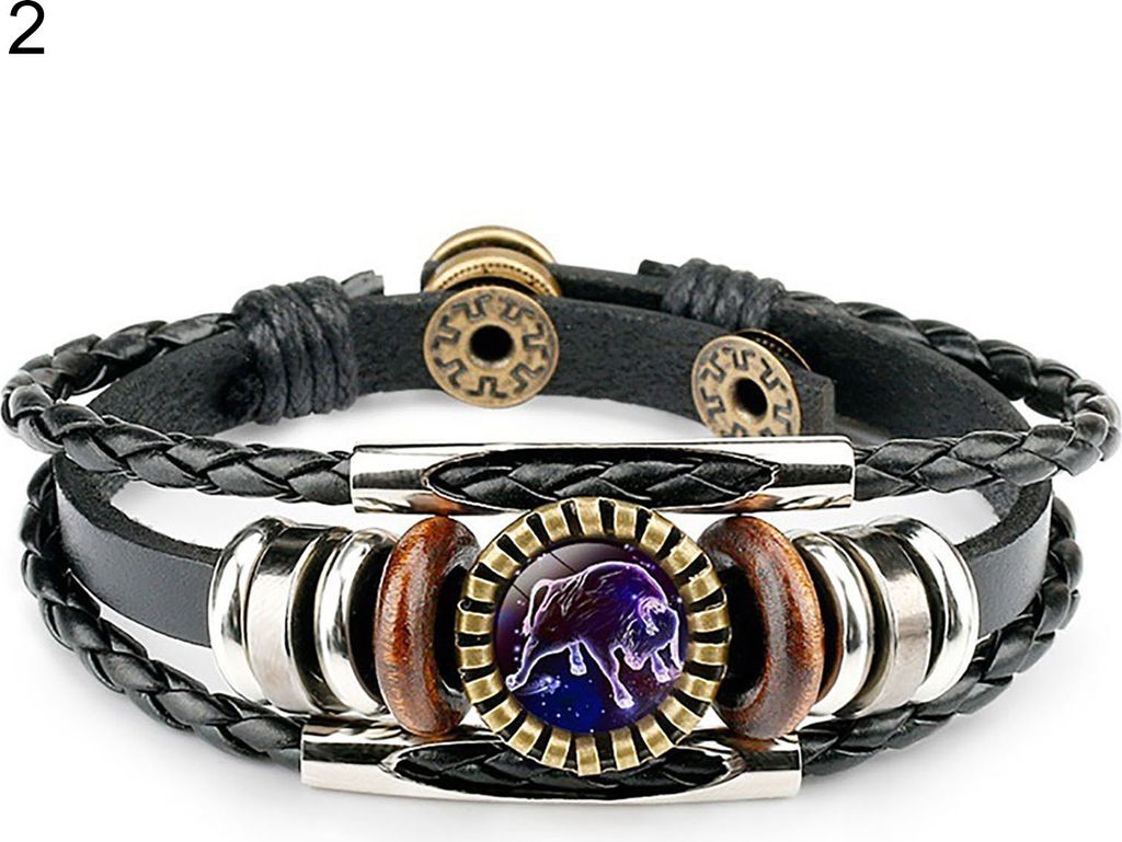 Legierungsarmband im Punk-Stil, dekoratives Vintage-Armband aus Kunstlederlegierung für Tourismusdenkmal-2