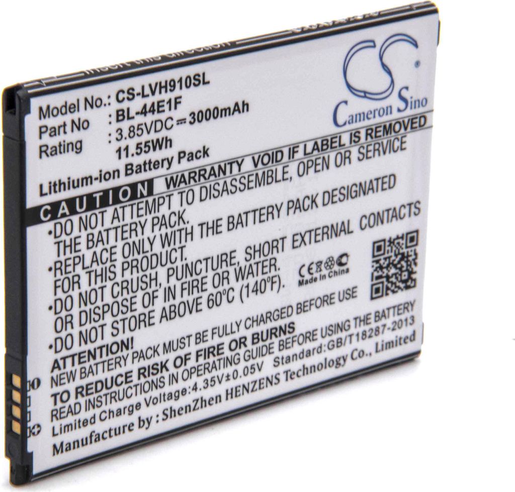 vhbw Akku Ersatz für LG BL-44E1f, EAC63341101 für Handy Smartphone Telefon (3000 mAh, 3,85 V, Li-Ion)
