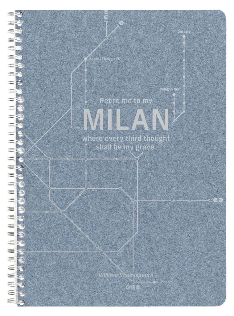 Cahier Spirale A4 Clairefontaine Jeans 74 Feuilles Lignées pour Bureau