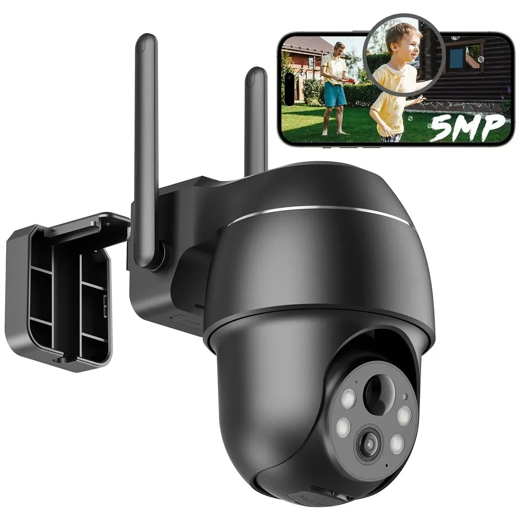 Caméra IP extérieure WiFi avec détection PIR et vision nocturne couleur