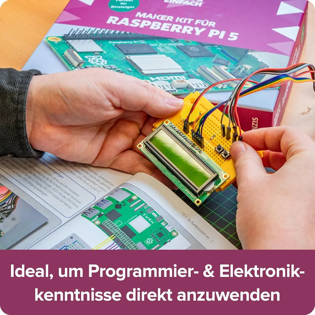 Franzis Kit de fabrication Raspberry Pi 5 complet pour débutant et pro - 9
