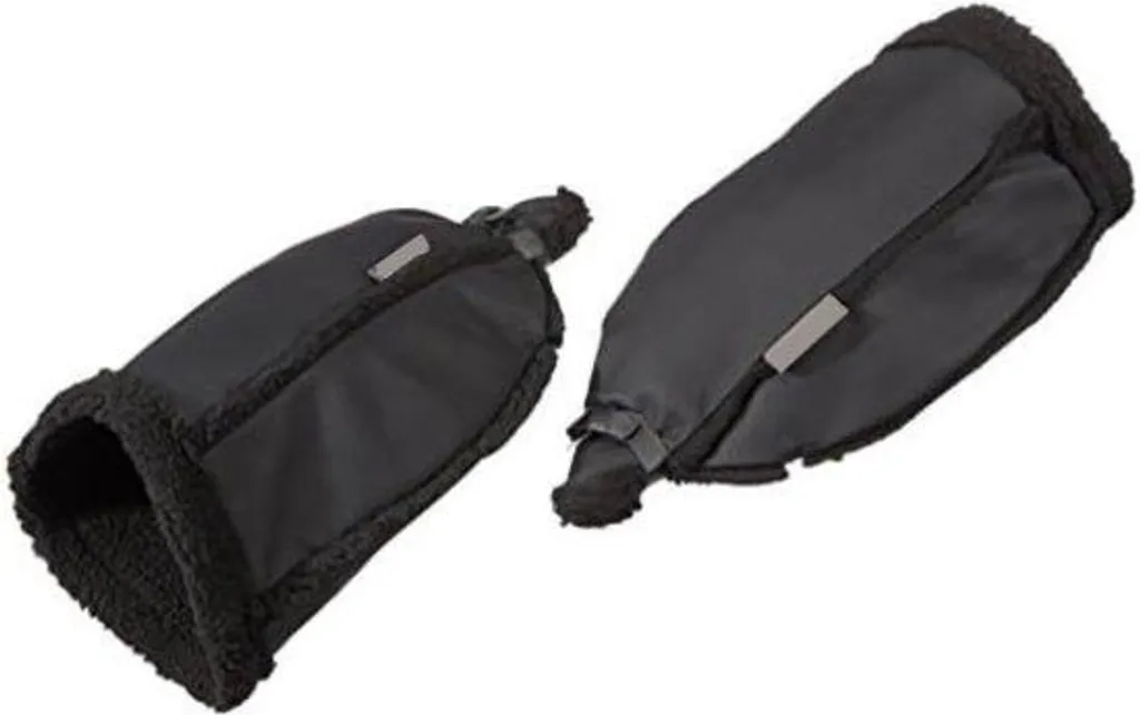 Manchons de Vélo Thermiques Noirs - Protection Mains Contre le Froid