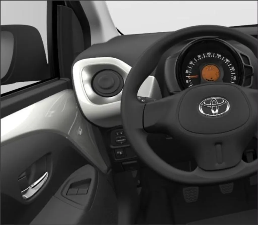 Ricambio Originale Toyota Aygo 55661-0H070-B1 Cornice Bocchetta Argento