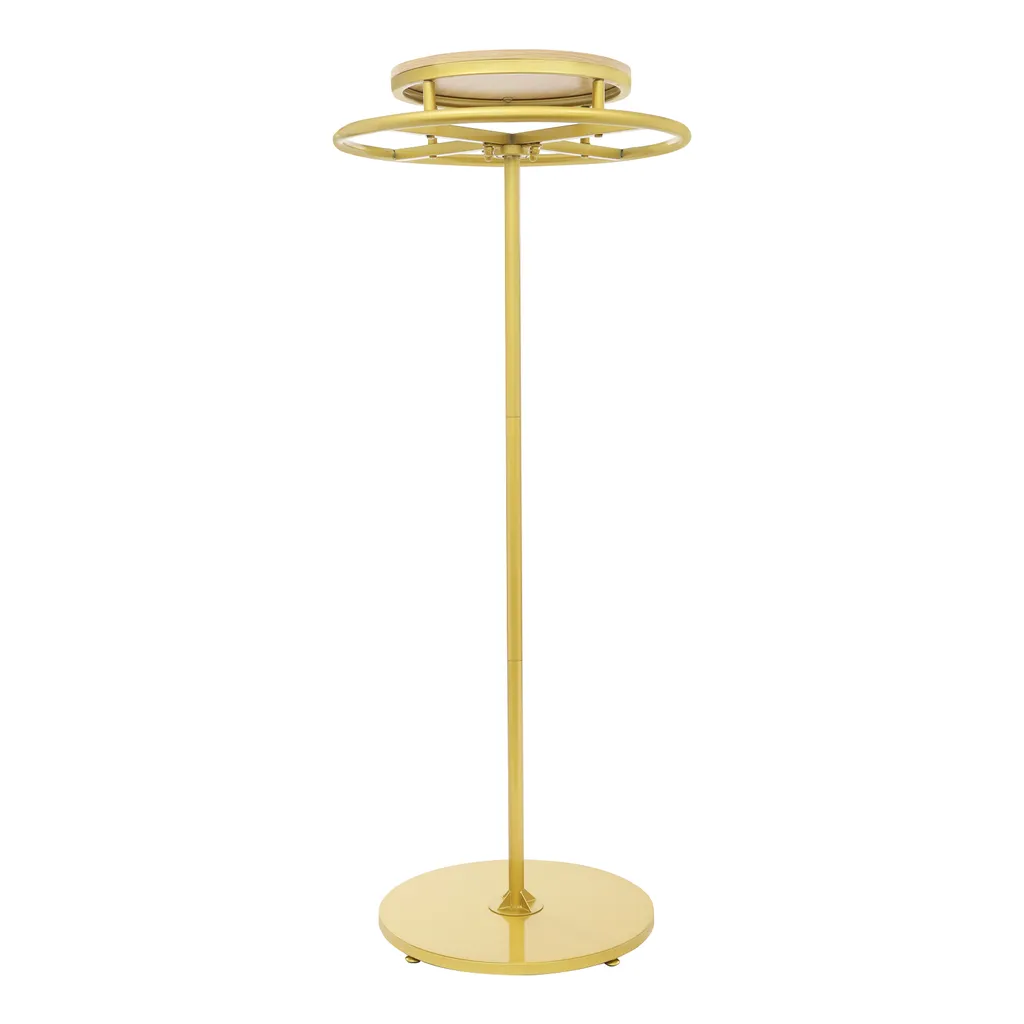 Portemanteau rond avec tringles pivotantes en métal noir - Modèle R-20