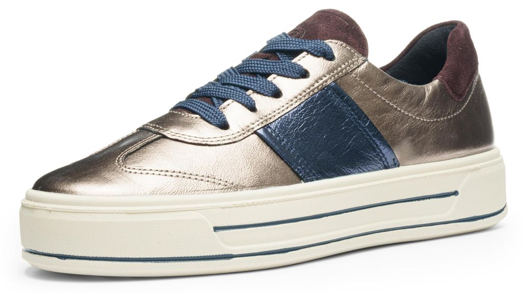 Ara 23012-05 Canberra 3.0, Sneaker in Beige, metallik für Damen, Größe 39