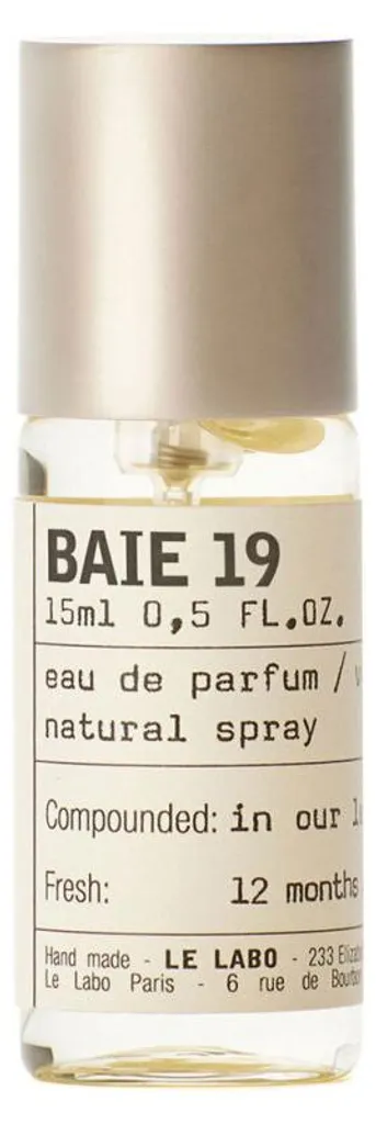 Parfum unisexe Baie 19 Le Labo sillage minéral unique 15 ml