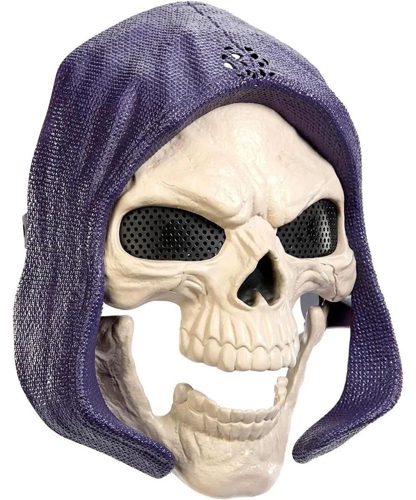 Masters of the Universe Skeletormaske, 2026 Film Aussehen, Licht und Sound, Rollenspielkostüm, Gesichtsbedeckung, Kind, Gesichtsmaske, 6 Jahr(e)