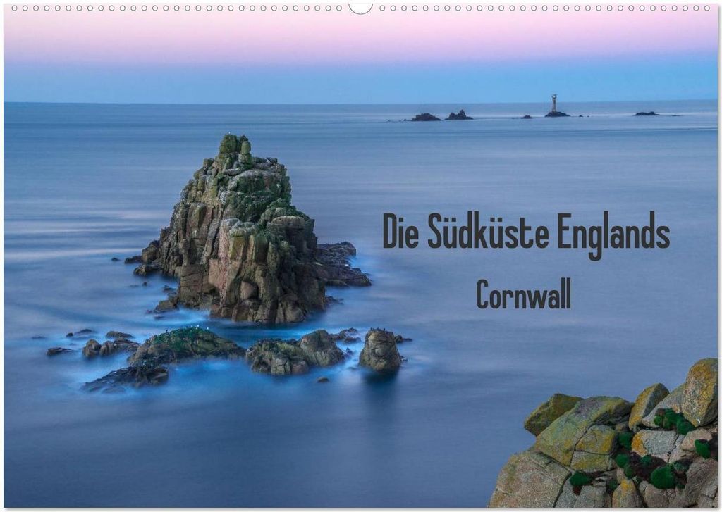 Die Südküste Englands - Cornwall (Wandkalender 2026 DIN A2 quer), CALVENDO Monatskalender