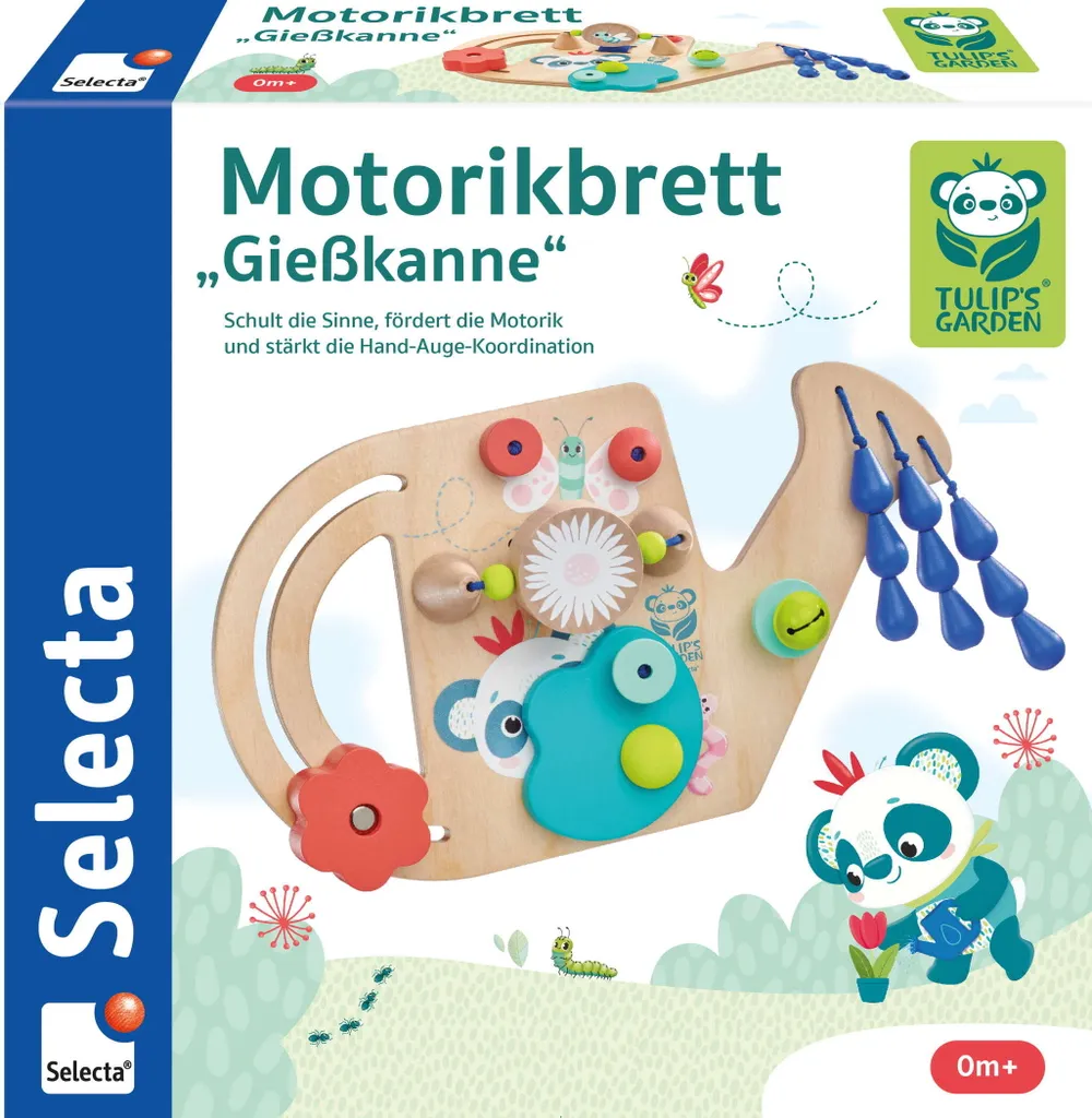 Planche de motricité Arrosoir 25cm en bois durable Selecta Babywelt