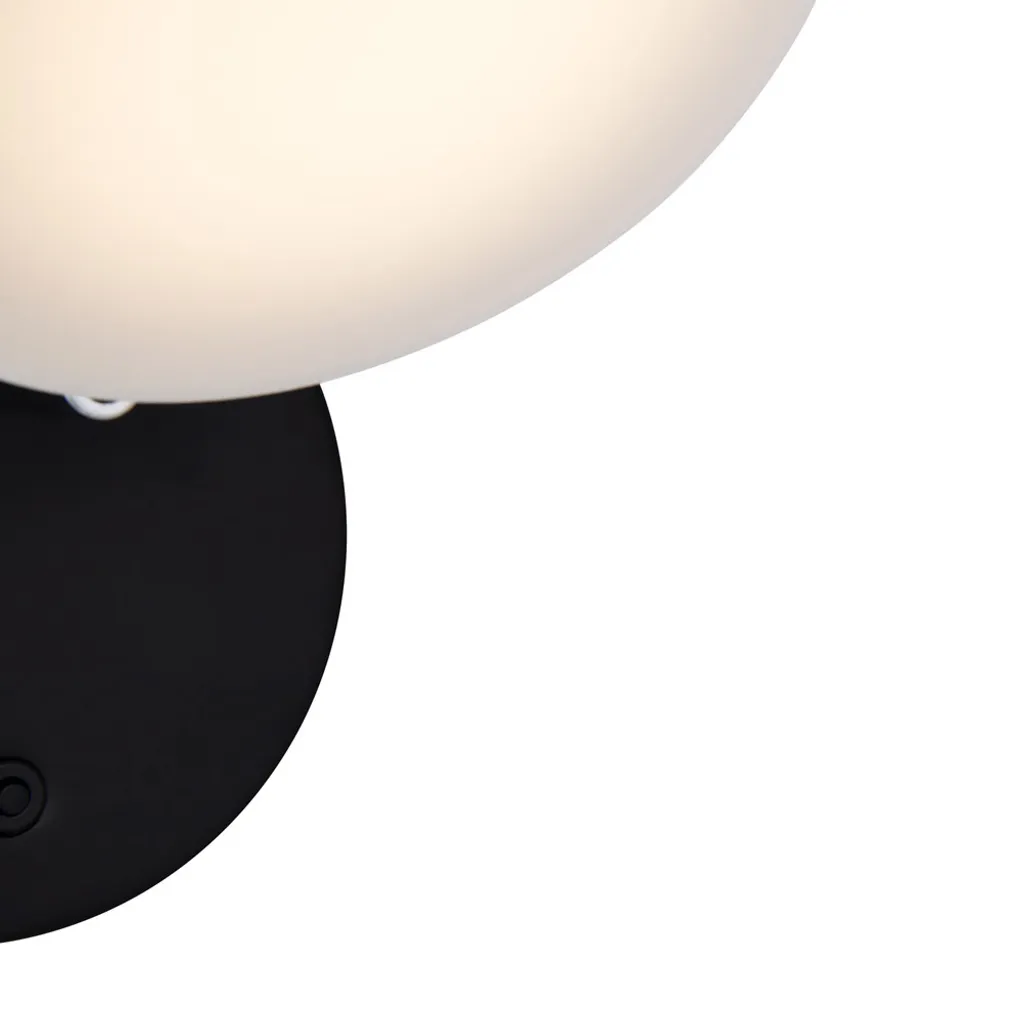 Applique LED noire à intensité variable avec spot orientable H 11 cm - 6