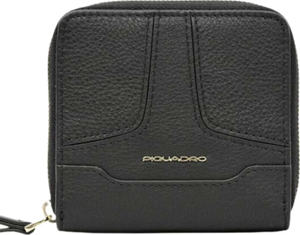 Portefeuille Piquadro Noir pour Femme Idéal Voyage et Quotidien