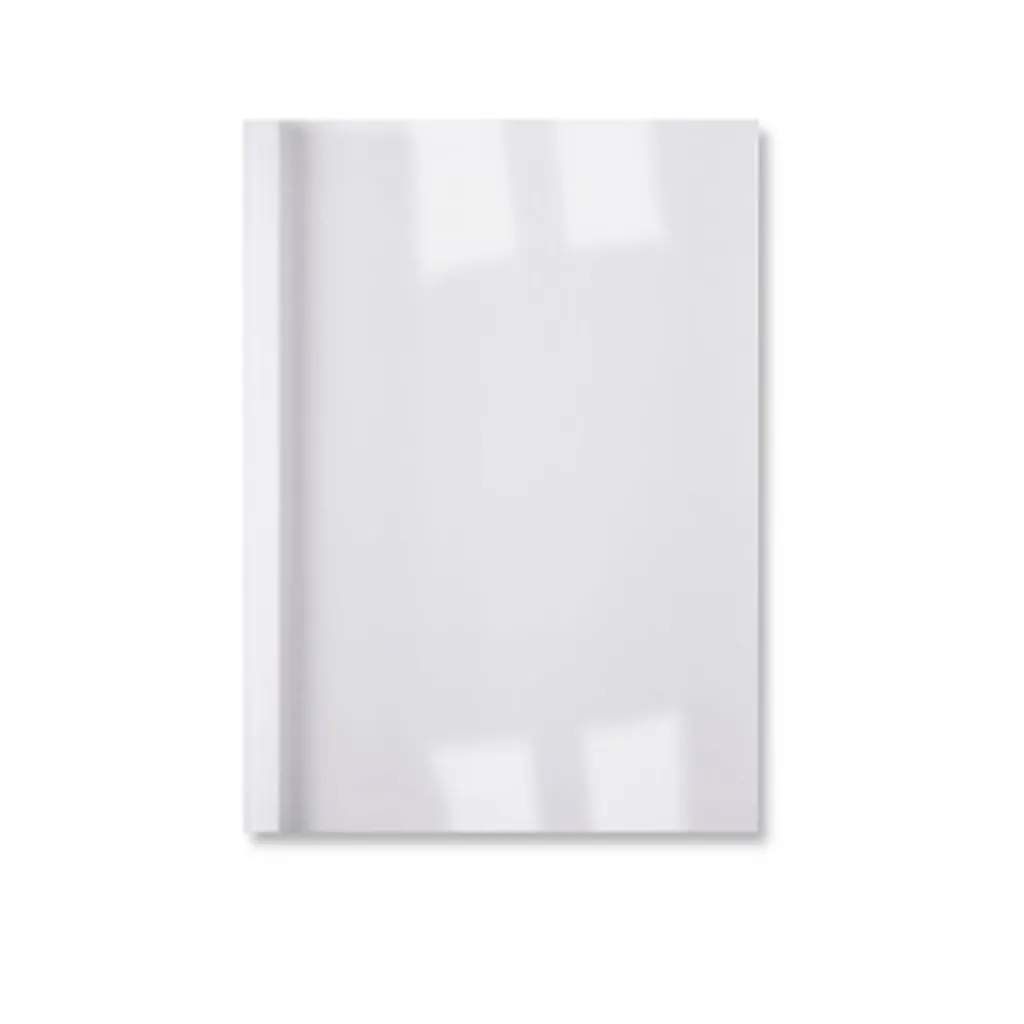 Cartelle Termiche GBC A4 3mm Bianco 100 Pezzi - Rilegatura Rapida Lino