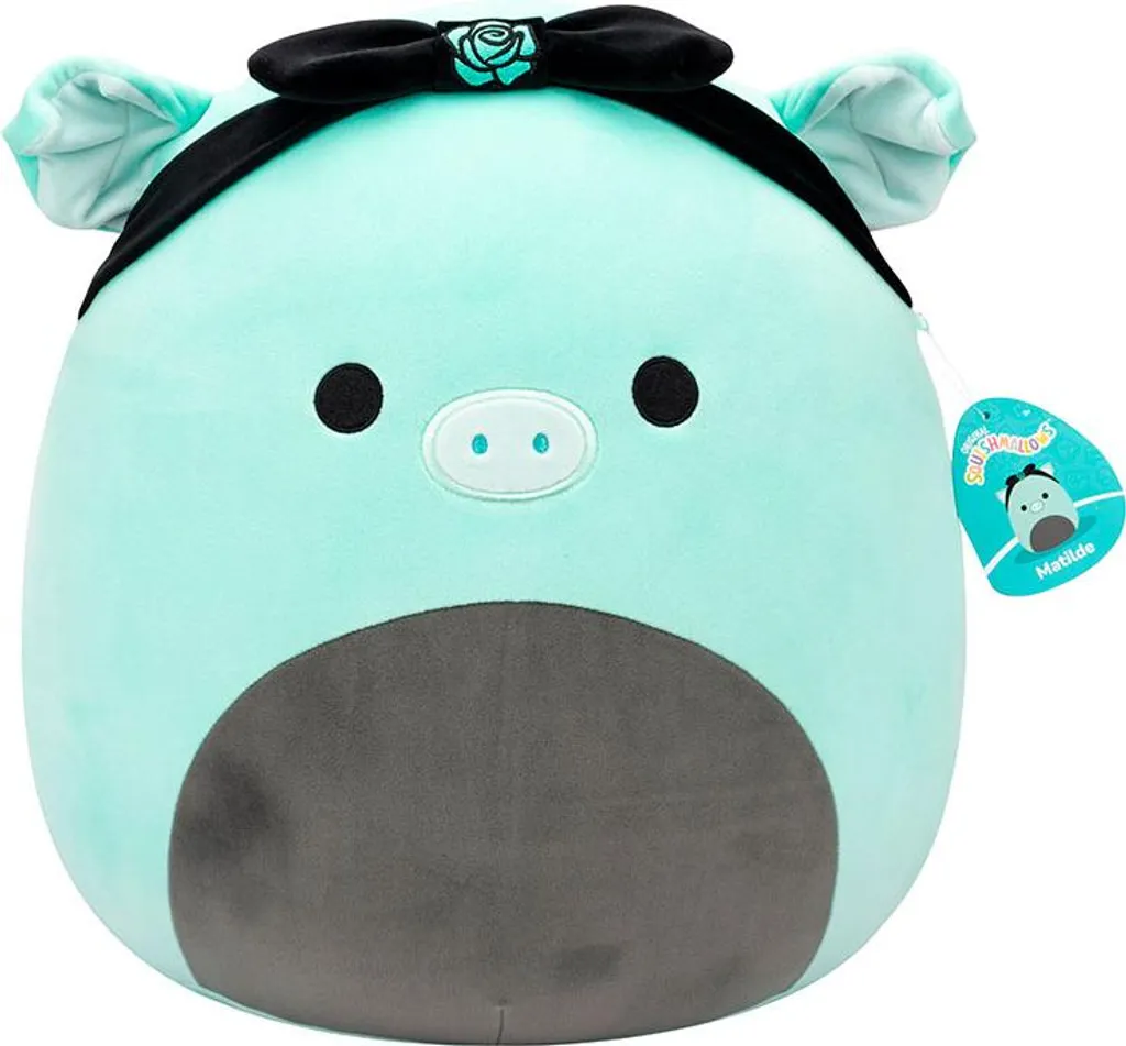 Squishmallows Matilde Teal Pig - Peluche Cochon Sarcelle Taille Unique