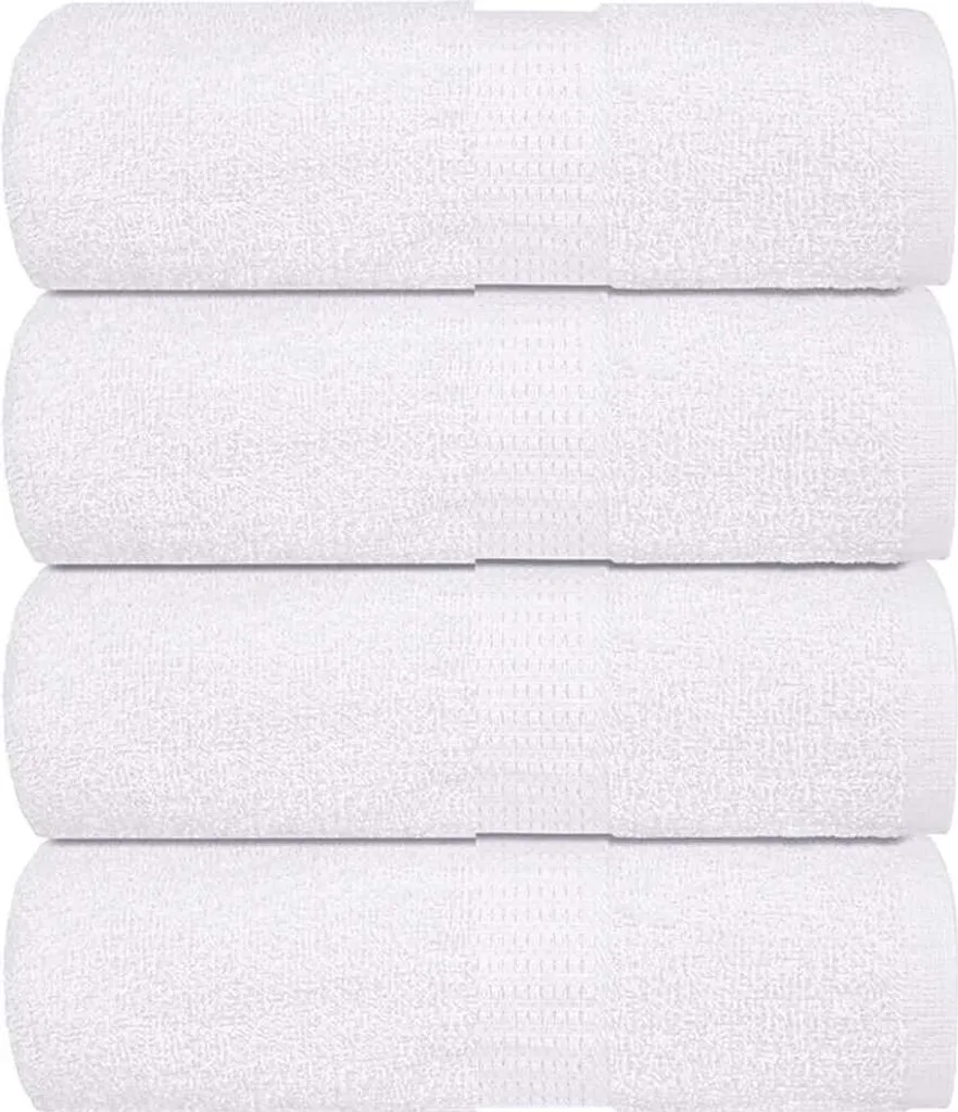 Salvietta FROGN Bianca 4 Pezzi 15x21 - Asciugamani Piccoli Cotone 360g
