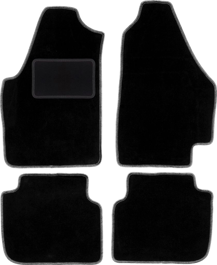 Schwarze Veloursmatten für: Fiat Idea Minivan (2003-2010)