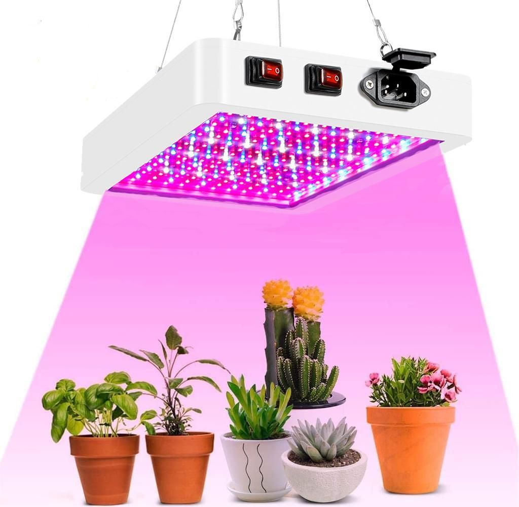 LED Pflanzenlampe Vollspektrum,Flowerpot Lampe 216 LEDs(rot,blau,warmweiß,kaltweiß),Pflanzenlicht Led Grow Lampe,Blumenlampe Wachstumslampe