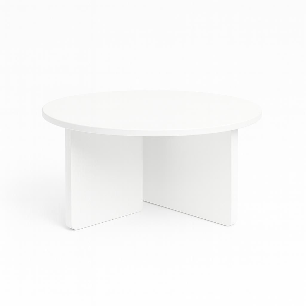 FAVI Couchtisch, 60 cm, minimalistisch und zeitlos - Weiß