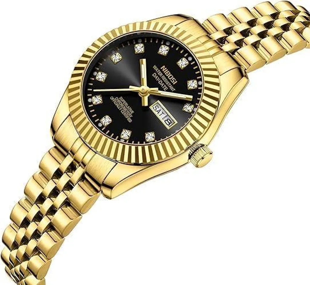 Regalo Orologio Donna Elegante - Acciaio, Diamanti e Confezione Lusso