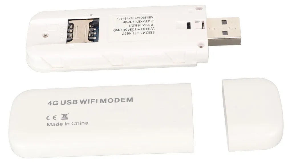 Plus de Zone Blanche - Mini Routeur 4G USB WiFi avec Emplacement Carte SIM - 5