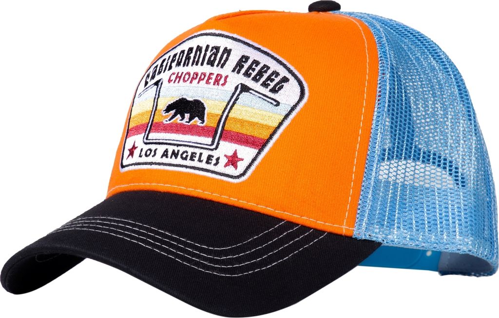 King Kerosin Trucker Cap Californian Rebel orange/black