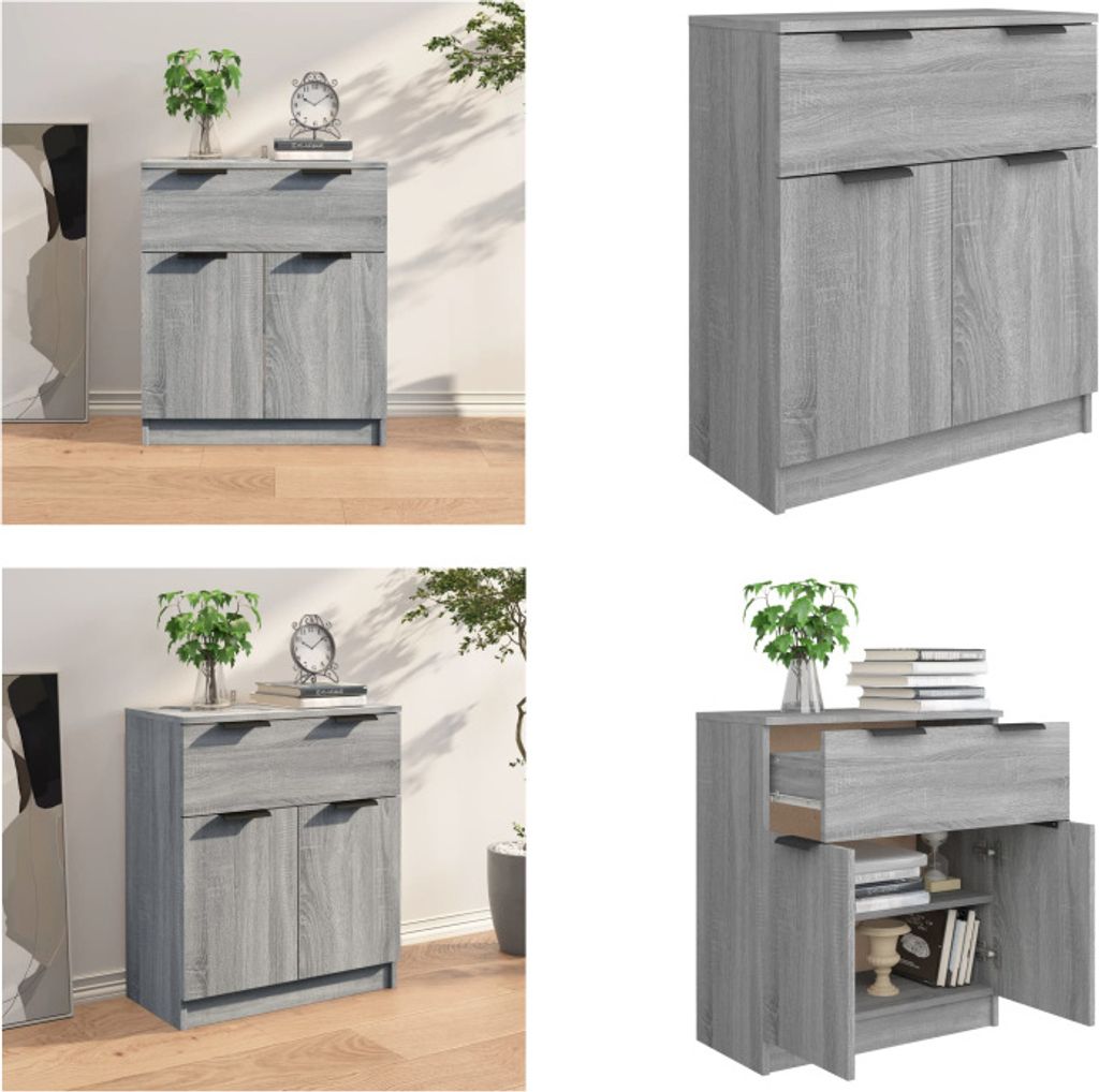 vidaXL Sideboard Grau Sonoma 60x30x70 cm Holzwerkstoff - Sideboard - Sideboards - Schrank - Lagerschrank