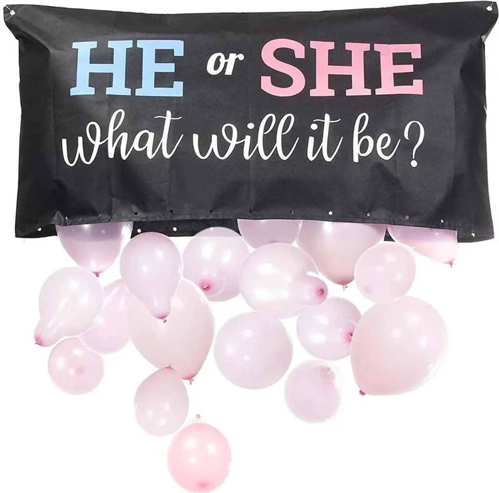 Ballons annonce sexe bébé pour séance photo et décoration de Baby Shower