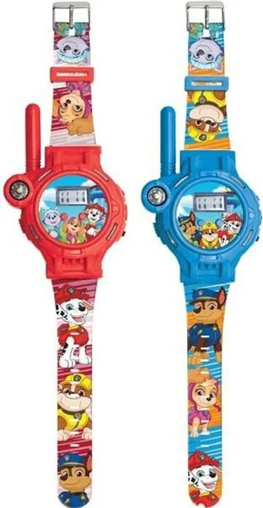 Orologio walkie-talkie Paw Patrol 2 in 1, portata 200 m, bussola, torcia elettrica