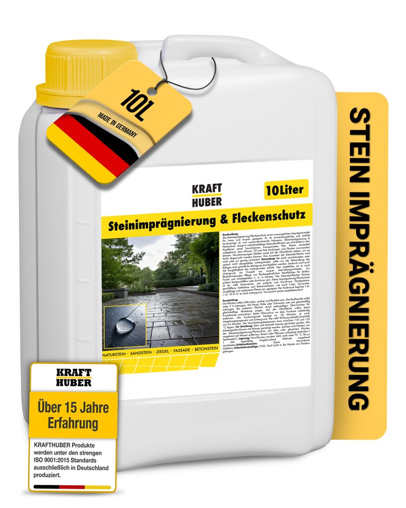 Steinimprägnierung Außen 10L = 120m² Farbneutrale Stein Produktbild 
