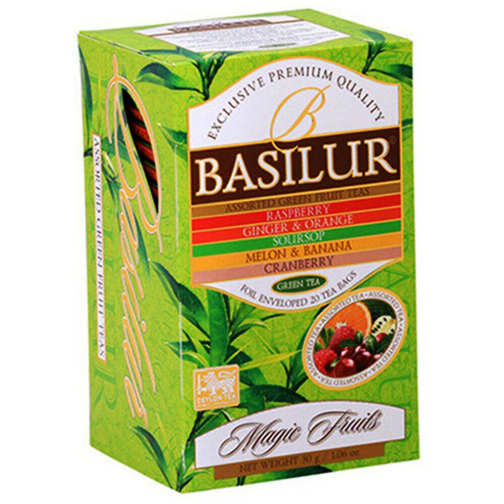 Basilur Tee Set Magic Fruits 5 Teesorten 25 Teebeutel Produktbild 