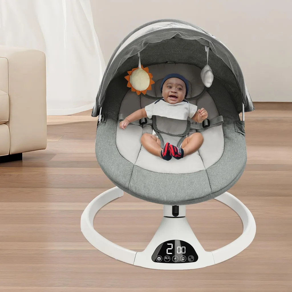 Bascule bébé automatique vert Bluetooth avec capteur de mouvement
