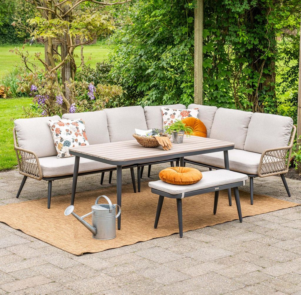 Garden Impressions Allasio Lounge- Dining Eckset - 5-teilig Produktbild 