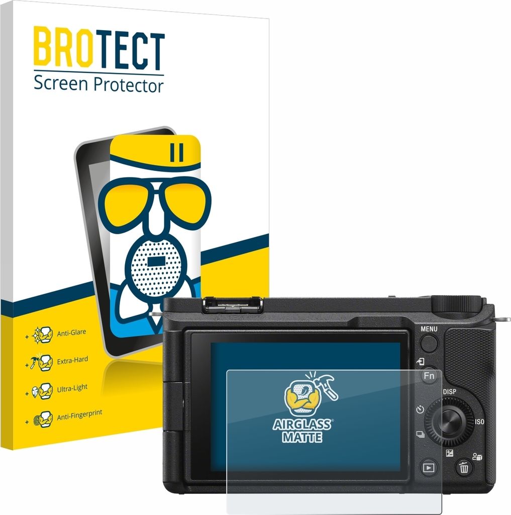 BROTECT Entspiegelungs Schutzglas für Sony Alpha ZV-E10 II Schutzfolie Panzer Folie Glas Display Schutz matt