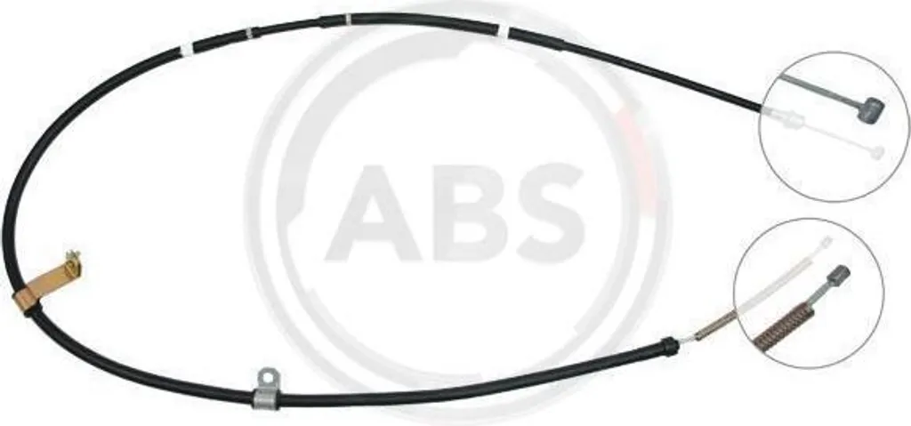 Câble frein à main A.B.S. K14817 en acier tressé pour Mitsubishi Galant