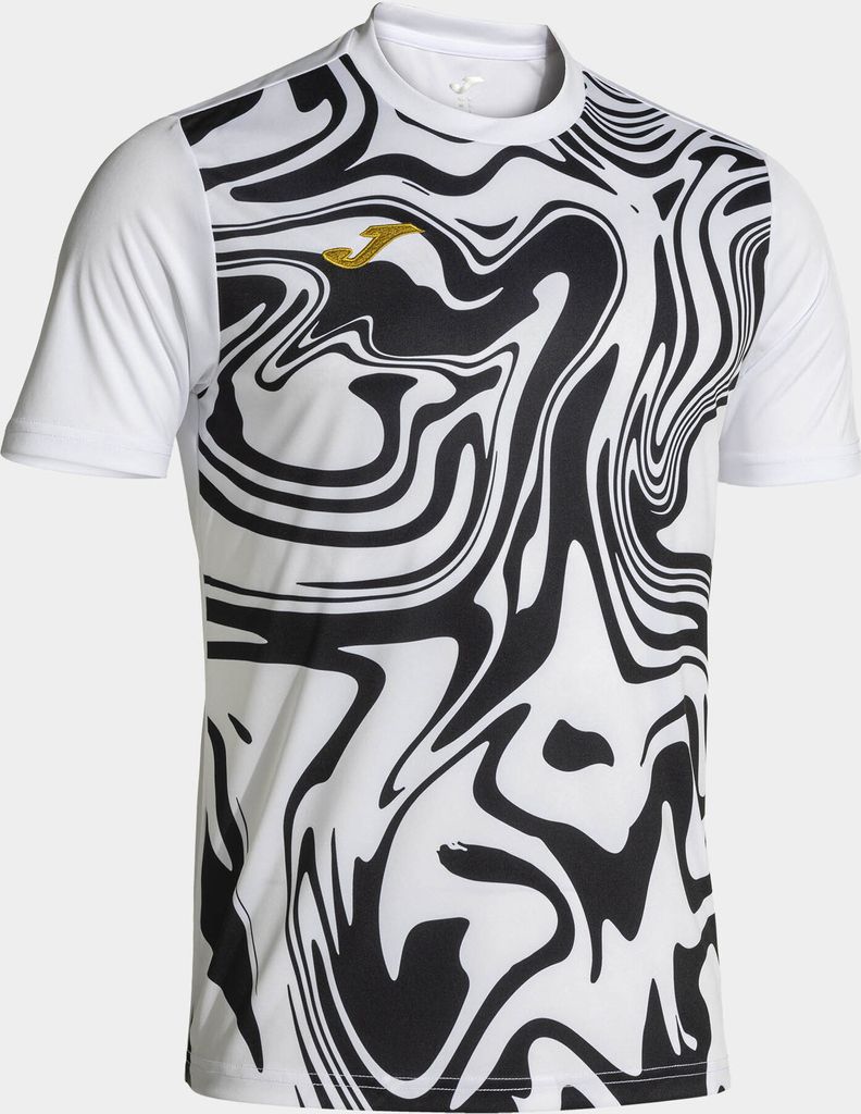 Joma lion ii sport t -shirt weiß/schwarz l - atmungsaktiv und leicht