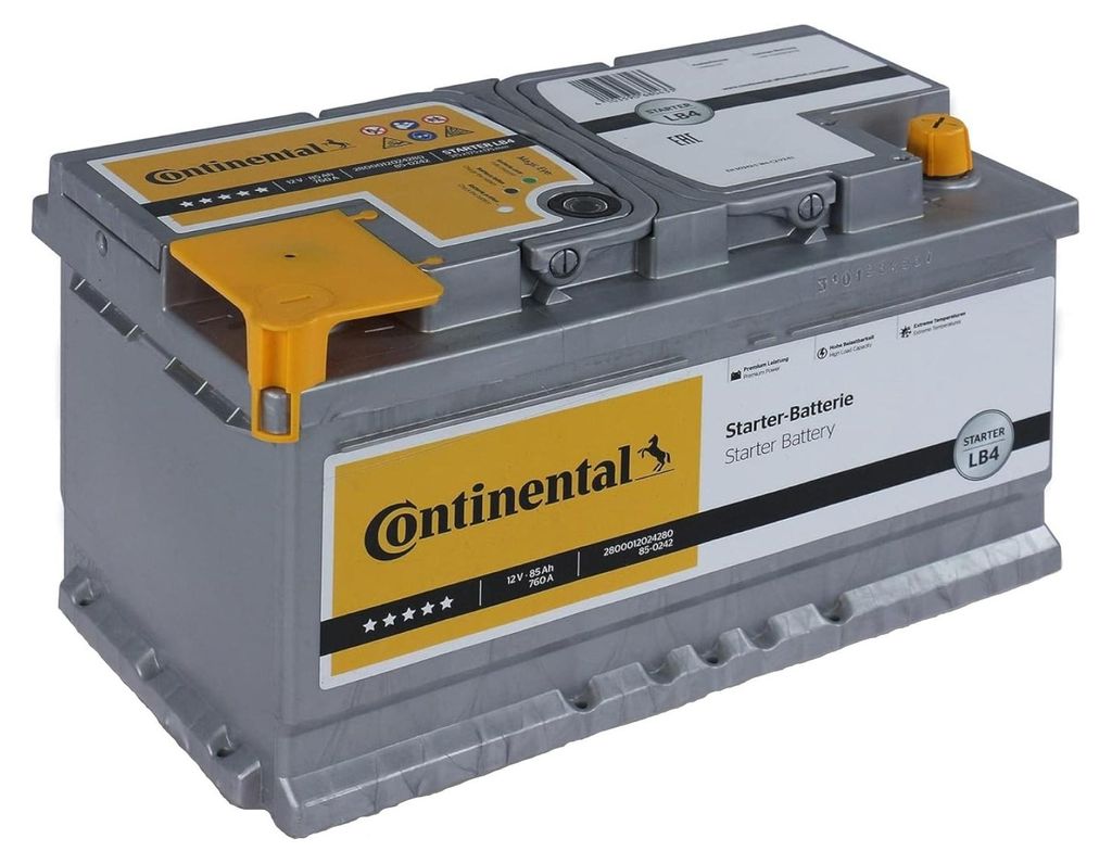 Batteria Continental L4B 85Ah 12v 760A positivo a destra Immagine del prodotto 